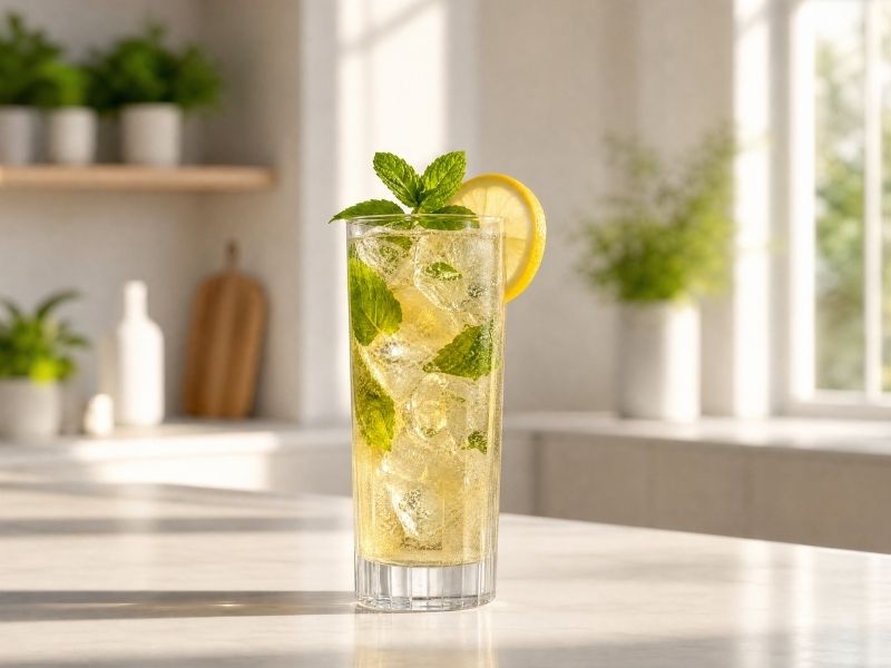 Hugo Cocktail with Elderflower Syrup